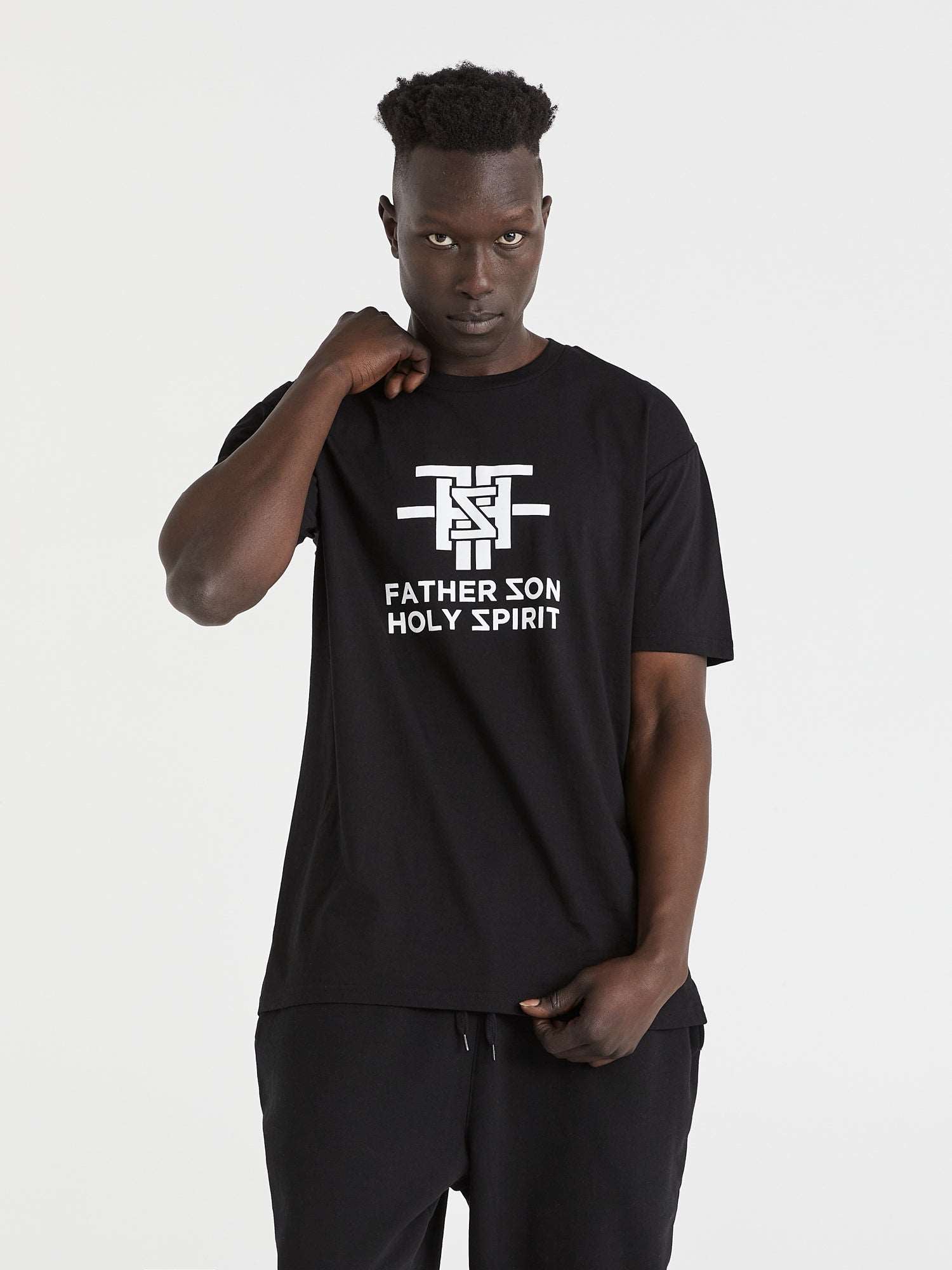 Father Son Holy Spirit - Black Tee - One Clothing Co._Faith - Based Apparel_Christian Streetwear