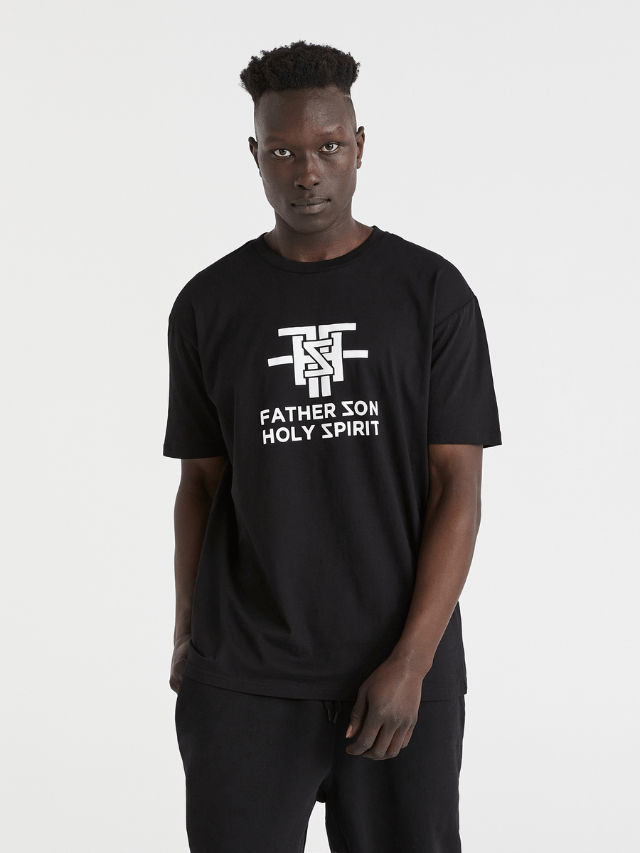 Father Son Holy Spirit - Black Tee - One Clothing Co._Faith - Based Apparel_Christian Streetwear