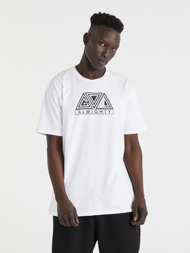 God Almighty - White Tee - One Clothing Co._Faith - Based Apparel_Christian Streetwear