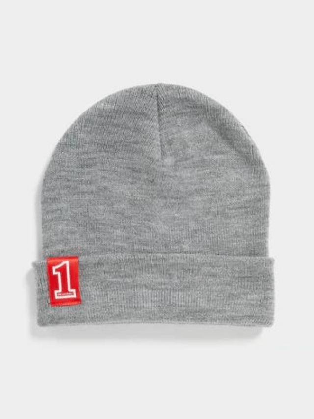 Grey "1" Original - Beanie - One Clothing Co._Faith - Based Apparel_Christian Streetwear