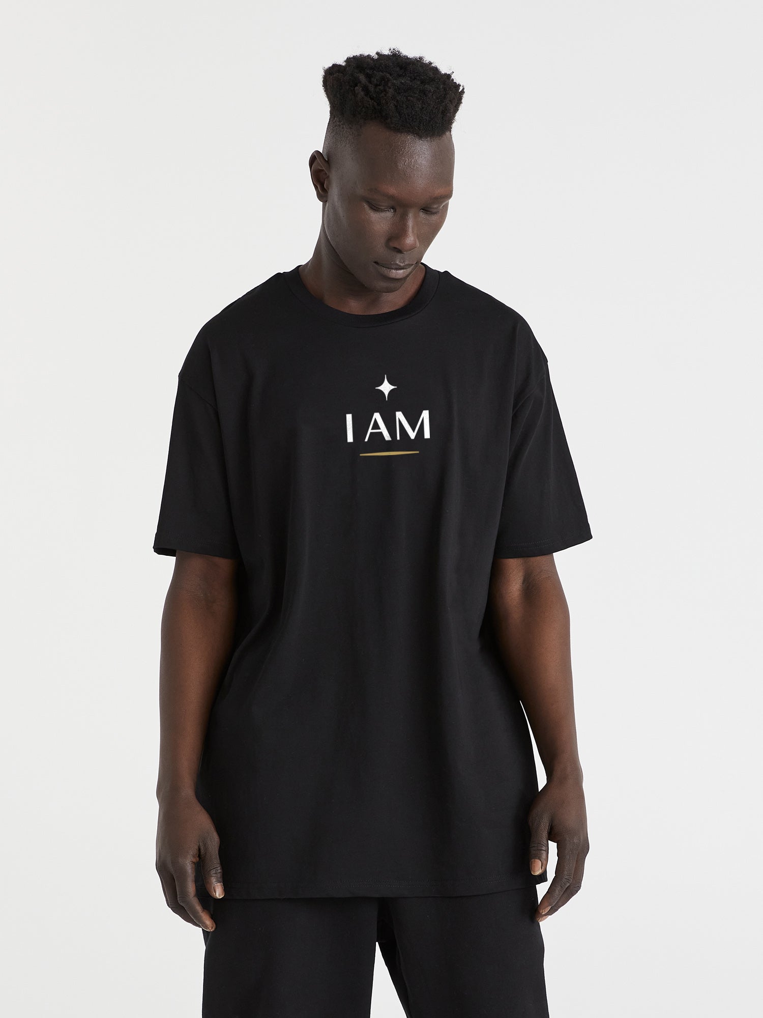 I AM - Black Tee - One Clothing Co._Faith - Based Apparel_Christian Streetwear