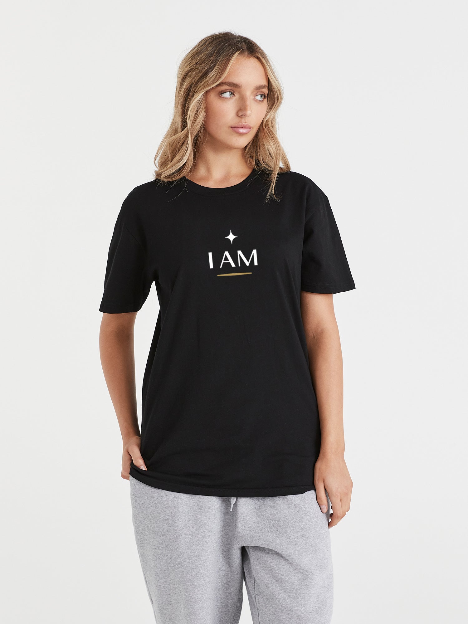 I AM - Black Tee - One Clothing Co._Faith - Based Apparel_Christian Streetwear