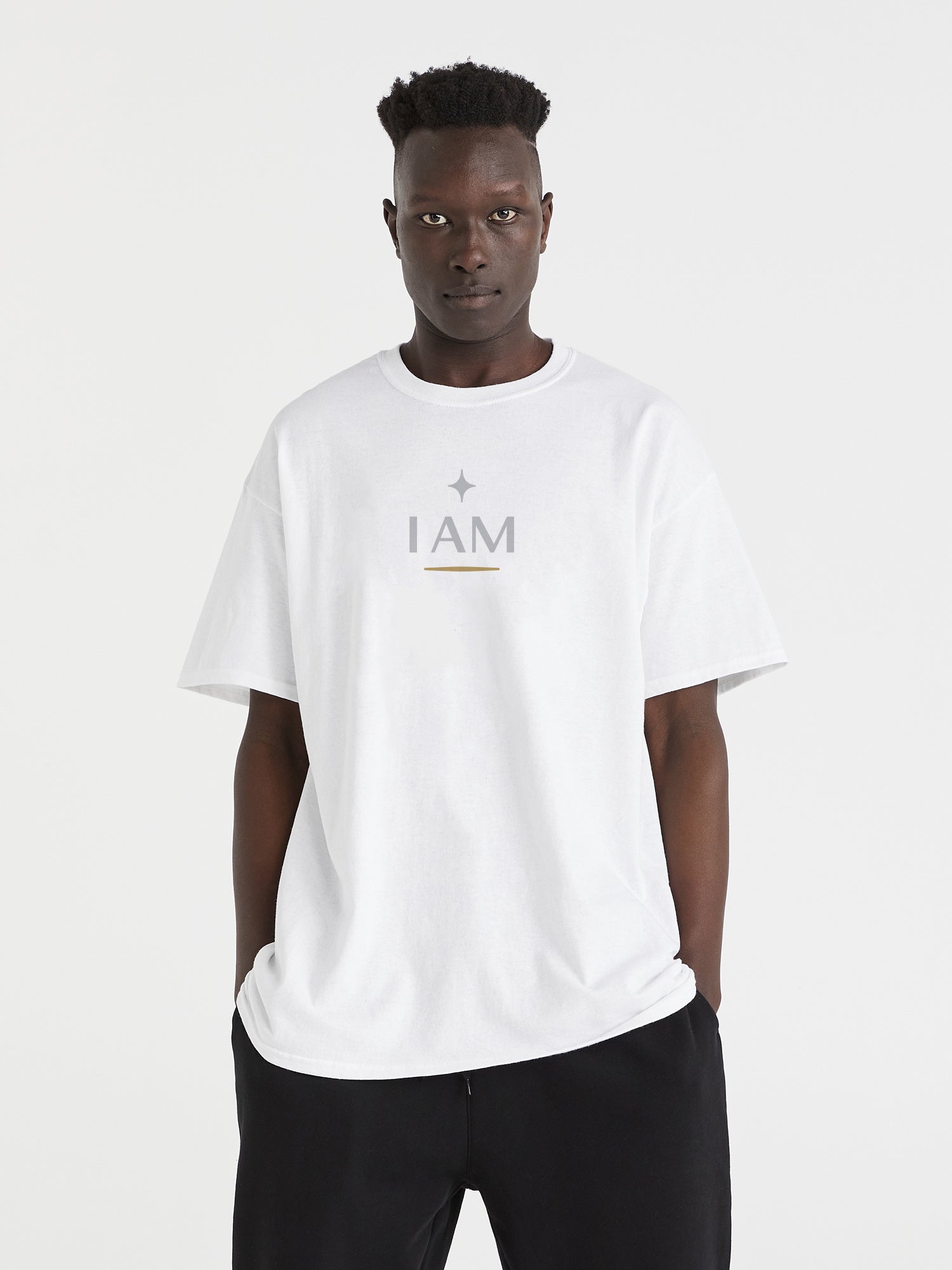 I AM - White Tee - One Clothing Co._Faith - Based Apparel_Christian Streetwear