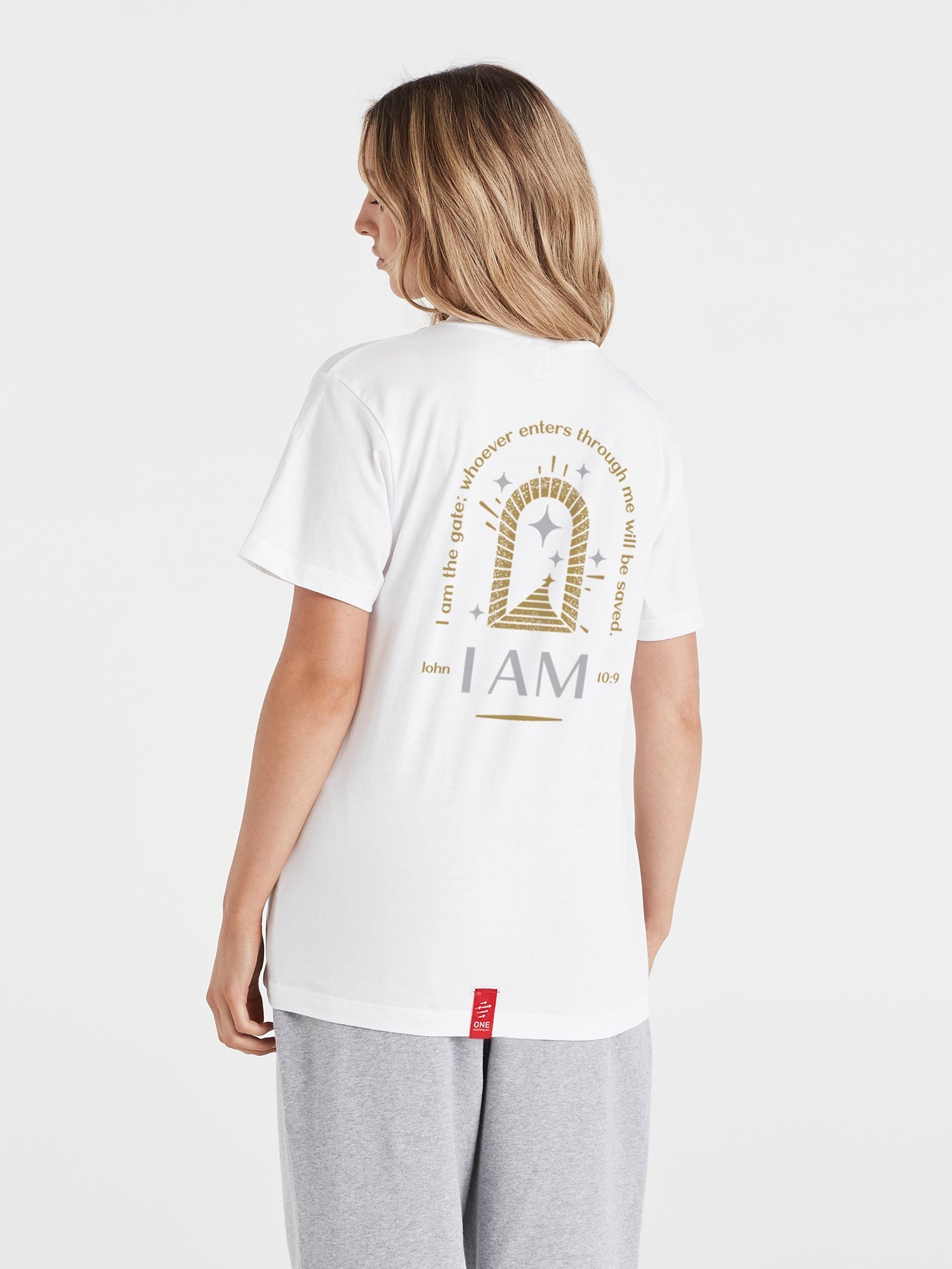 I AM - White Tee - One Clothing Co._Faith - Based Apparel_Christian Streetwear