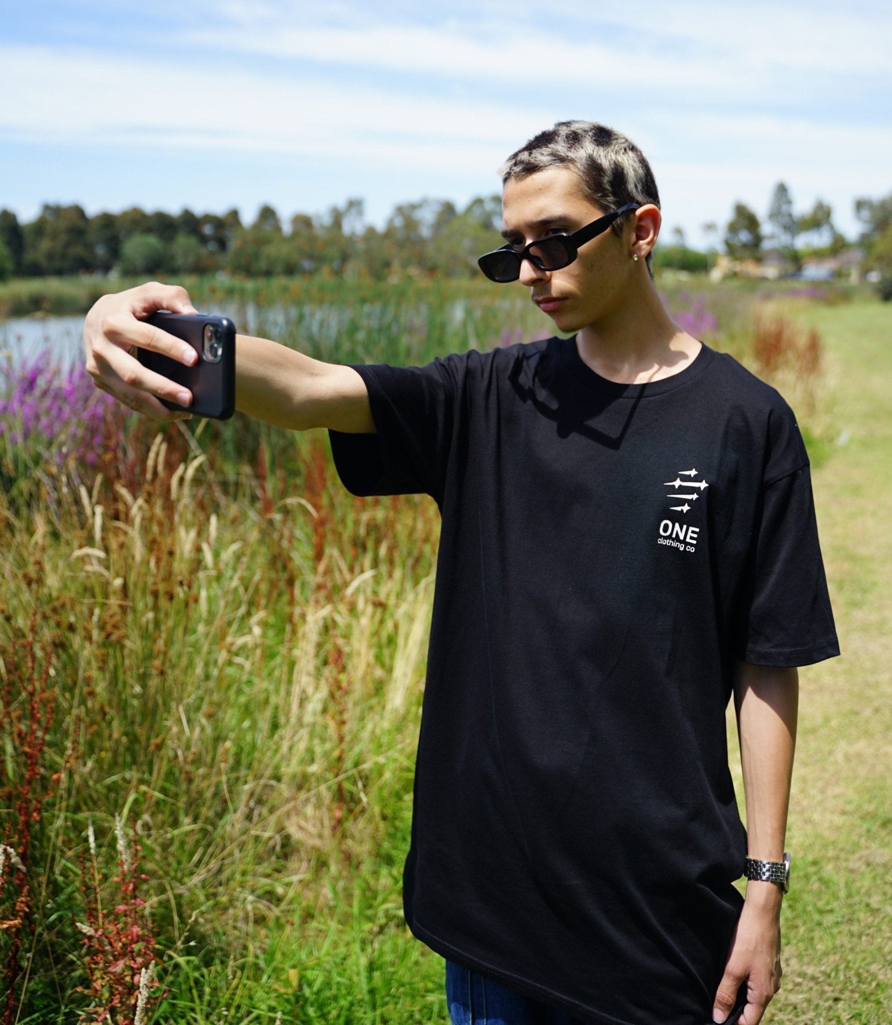 One Clothing Co Black Knight Tee - One Clothing Co._Faith - Based Apparel_Christian Streetwear