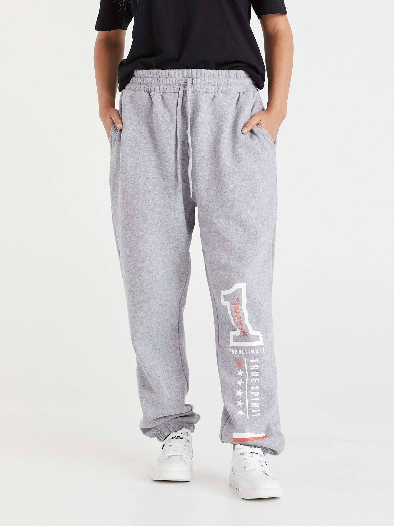 One Clothing - Original Brand - Grey Trackies - One Clothing Co._Faith - Based Apparel_Christian Streetwear