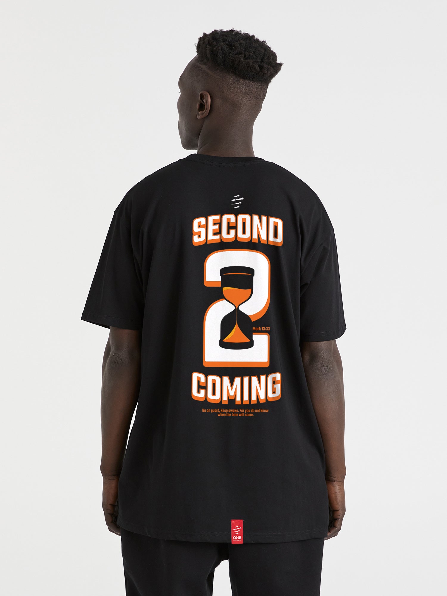 Second Coming Black Tee - One Clothing Co._Faith - Based Apparel_Christian Streetwear