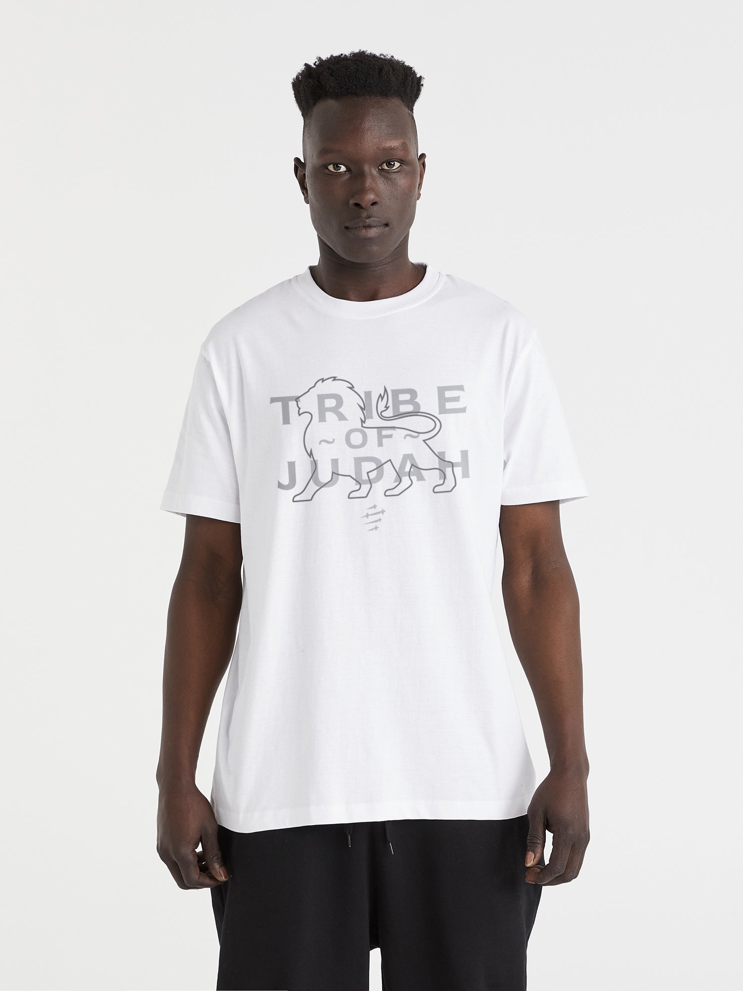 Tribe of Judah - White Tee - One Clothing Co._Faith - Based Apparel_Christian Streetwear
