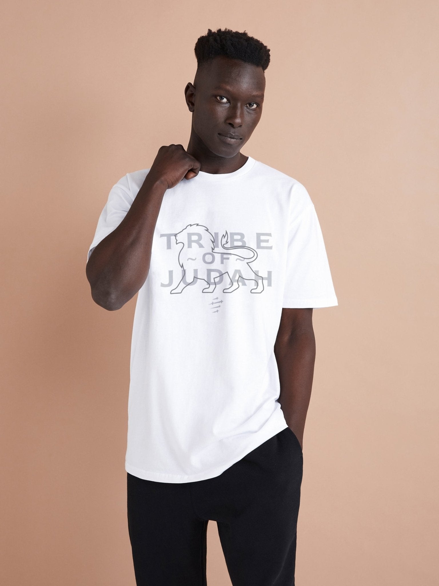 Tribe of Judah - White Tee - One Clothing Co._Faith - Based Apparel_Christian Streetwear