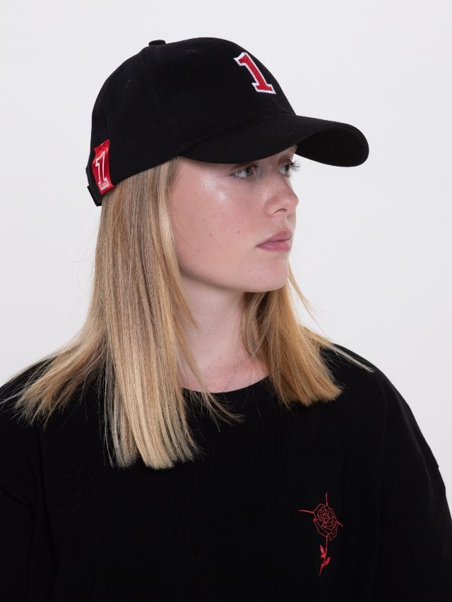 Women "1" Original Limited edition Cap in Black - One Clothing Co._Faith - Based Apparel_Christian Streetwear